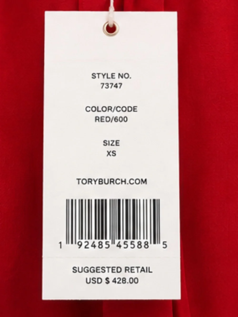 Tory Burch Red Maxi Dress — XS
